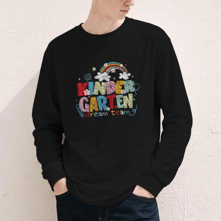 Rainbow Kindergarten Dream Painting Team Back To School Youth Long Sleeve Tee