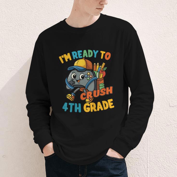 Ready For 4th Grade First Day Back To School Students Youth Long Sleeve Tee Ready For 4th Grade First Day Back To School Students Youth Long Sleeve Tee