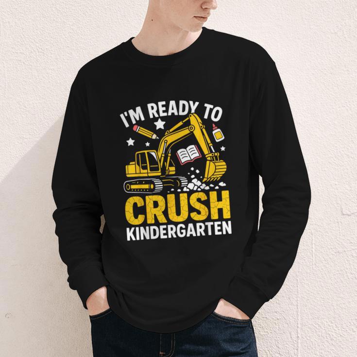 Im Ready To Crush Kindergarten Boys Back To School Youth Long Sleeve Tee Im Ready To Crush Kindergarten Boys Back To School Youth Long Sleeve Tee