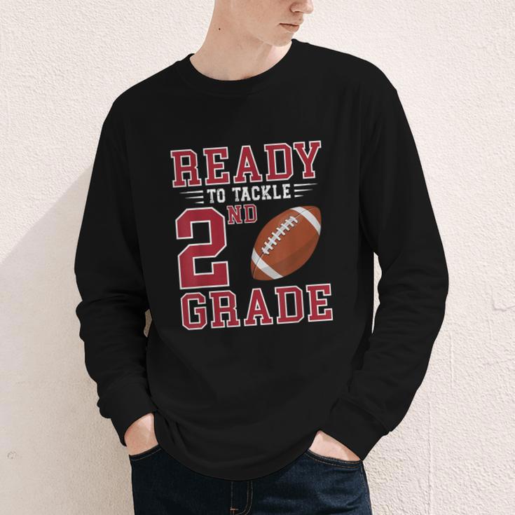 Ready To Tackle 2nd Grade Back To School First Day Of School Youth Long Sleeve Tee