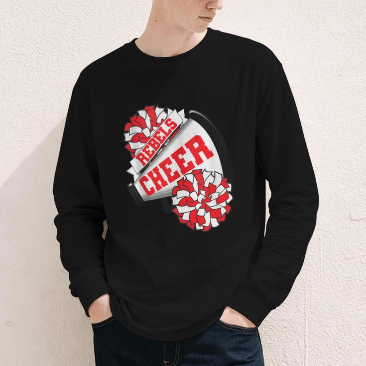 Rebels Cheer Back To School Cheerleading Spirit R Youth Long Sleeve Tee Rebels Cheer Back To School Cheerleading Spirit R Youth Long Sleeve Tee
