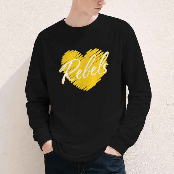 Rebels Heart Back To School Spirit GY Youth Long Sleeve Tee
