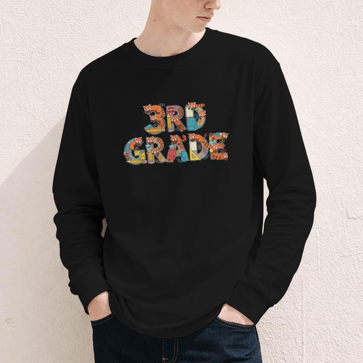 Red Panda Third Grade Back To School Kids Boys Girls Youth Long Sleeve Tee Red Panda Third Grade Back To School Kids Boys Girls Youth Long Sleeve Tee