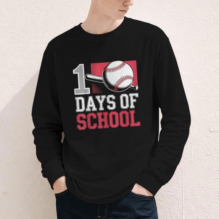 Retro 100 Days Of School Baseball Teacher Student 100 Days Youth Long Sleeve Tee Retro 100 Days Of School Baseball Teacher Student 100 Days Youth Long Sleeve Tee