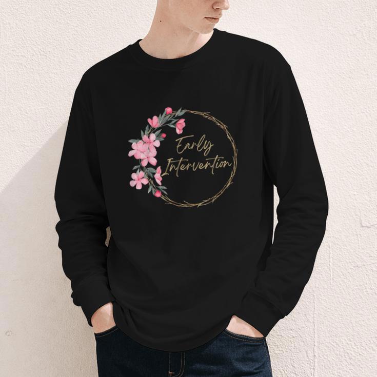 Retro Floral Early Intervention Specialist Back To School Youth Long Sleeve Tee Retro Floral Early Intervention Specialist Back To School Youth Long Sleeve Tee