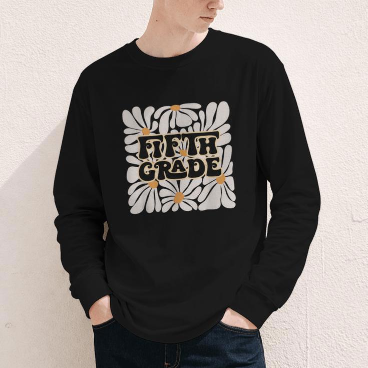 Retro Flower Power Squared Fifth 5th Grade Back To School Youth Long Sleeve Tee Retro Flower Power Squared Fifth 5th Grade Back To School Youth Long Sleeve Tee