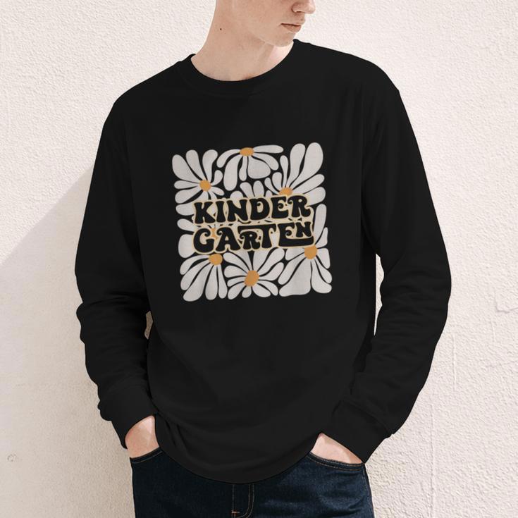 Retro Flower Power Squared Kindergarten Back To School Youth Long Sleeve Tee Retro Flower Power Squared Kindergarten Back To School Youth Long Sleeve Tee