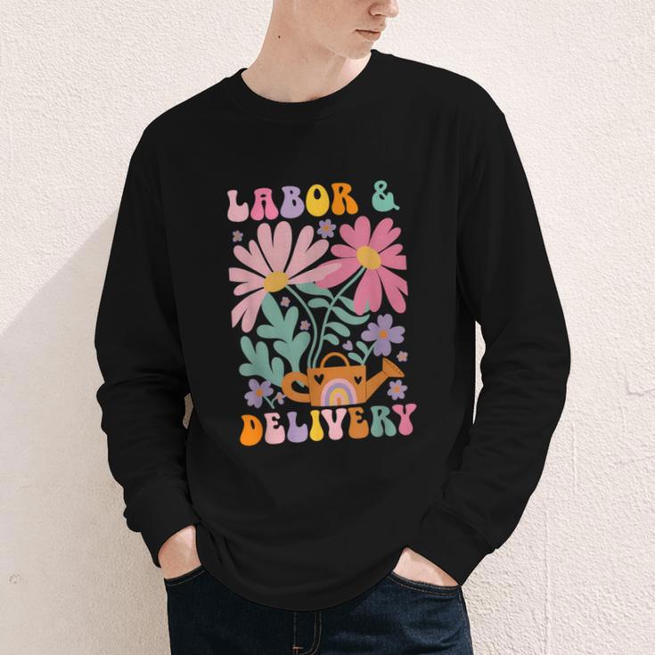 Retro Labor And Delivery Nurse Back To School Men Women Youth Long Sleeve Tee Retro Labor And Delivery Nurse Back To School Men Women Youth Long Sleeve Tee