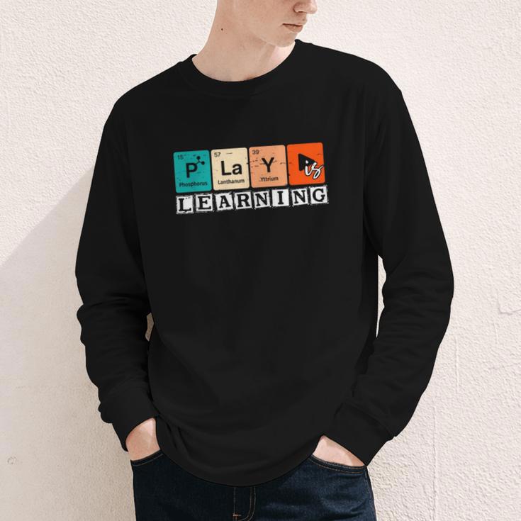 Retro Play Is Learning Back To School First Day Of School Youth Long Sleeve Tee Retro Play Is Learning Back To School First Day Of School Youth Long Sleeve Tee