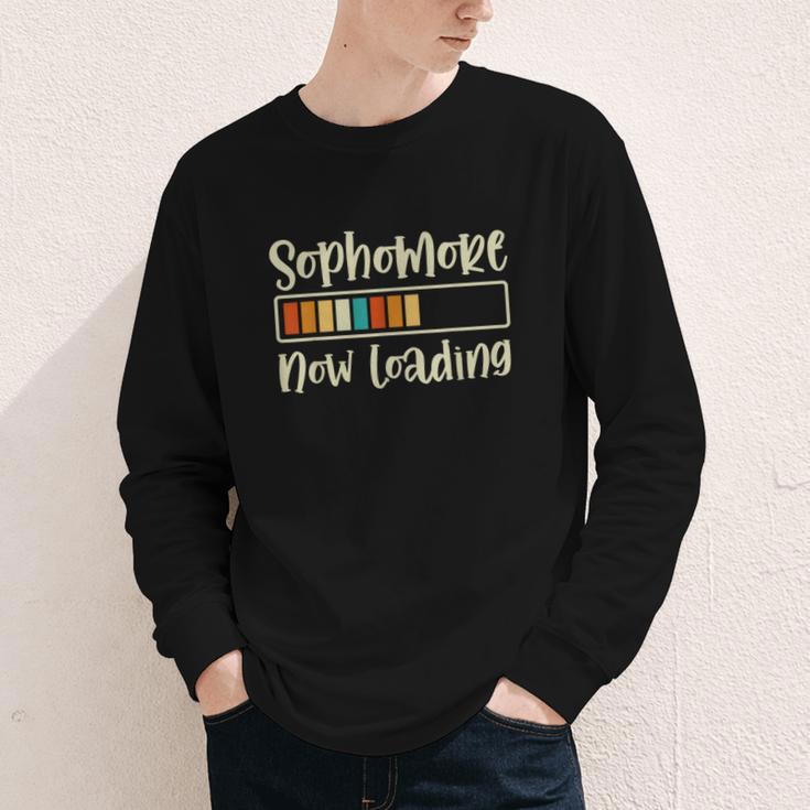 Retro Sophomore Now Loading 2028 High School Back To School Youth Long Sleeve Tee