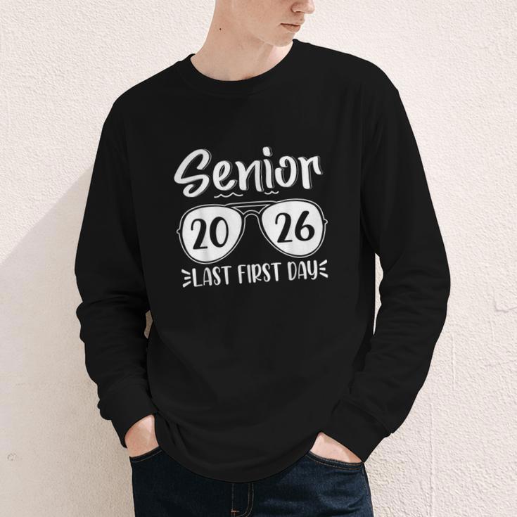 Retro Sunglasses Senior 2026 Last First Day Back To School Youth Long Sleeve Tee