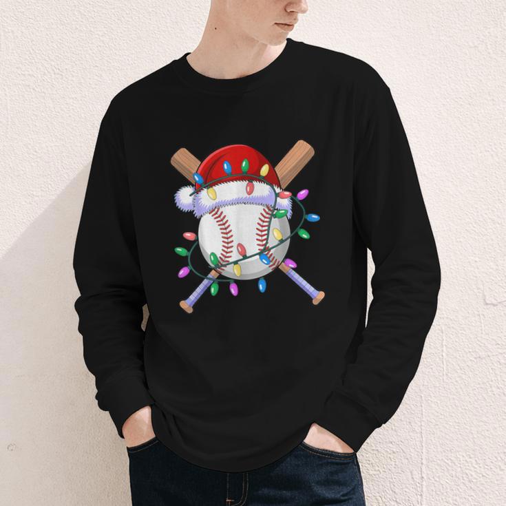 Santa Sports Christmas Baseball Player Youth Long Sleeve Tee Santa Sports Christmas Baseball Player Youth Long Sleeve Tee