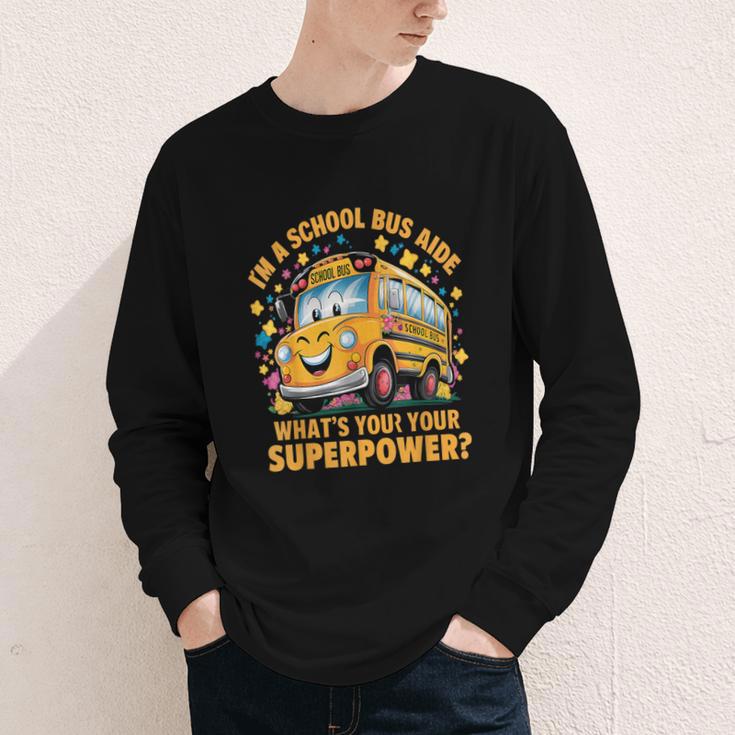 I Am A School Bus Aide Back To School Youth Long Sleeve Tee I Am A School Bus Aide Back To School Youth Long Sleeve Tee