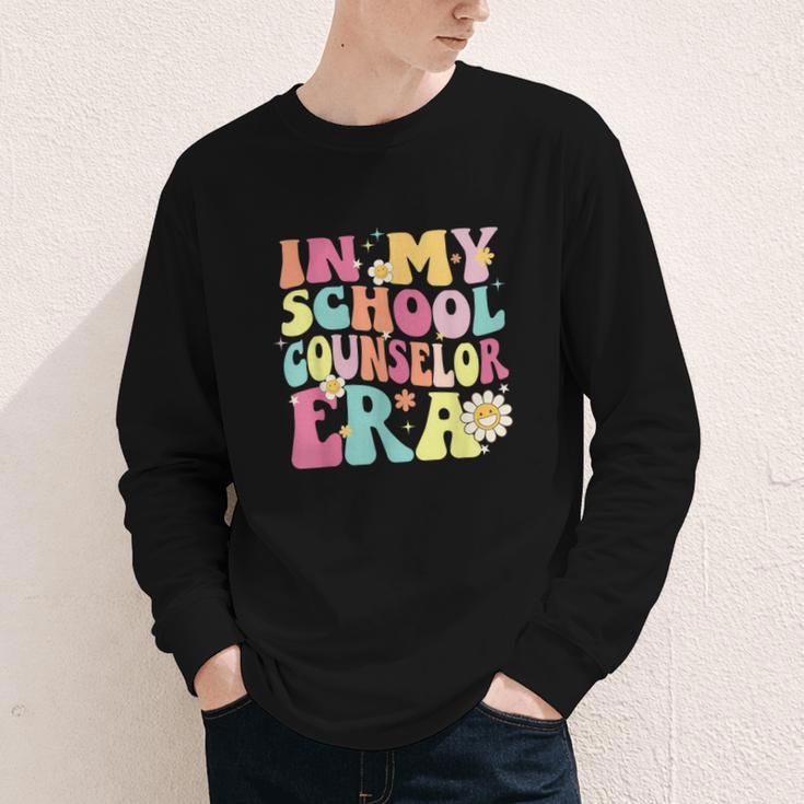 In My School Counselor Era Retro Back To School Counseling Youth Long Sleeve Tee In My School Counselor Era Retro Back To School Counseling Youth Long Sleeve Tee