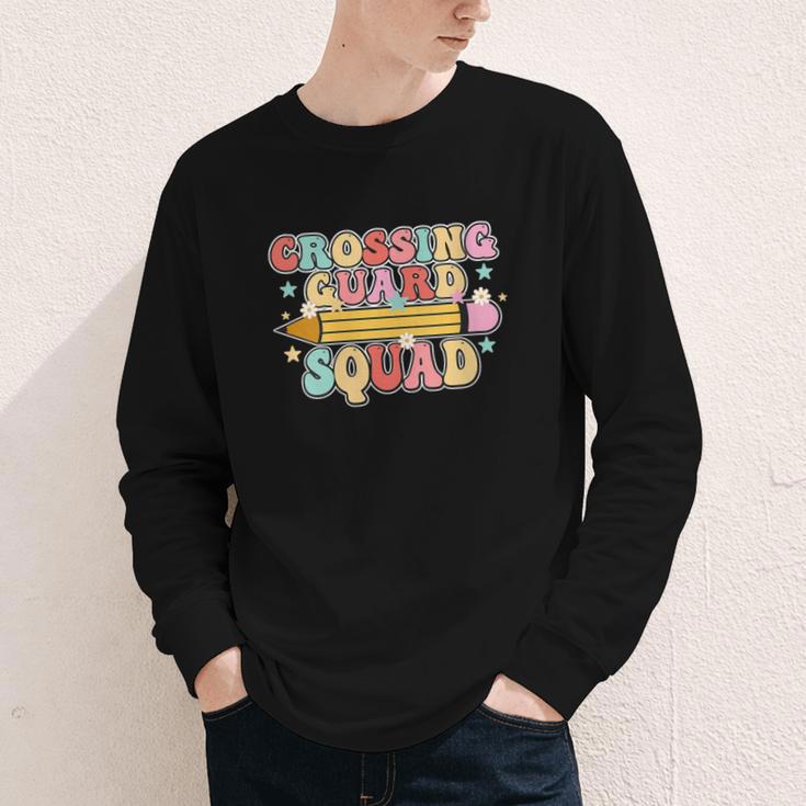 School Crossing Guard Retro Back To School Cool Appreciation Youth Long Sleeve Tee