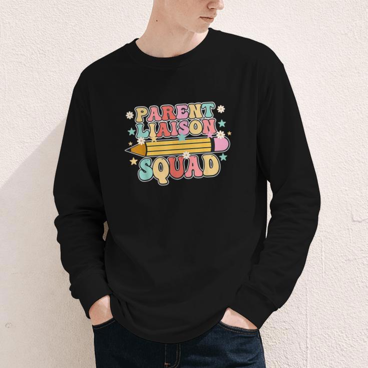 School Parent Liaison Squad Retro Back To School Youth Long Sleeve Tee