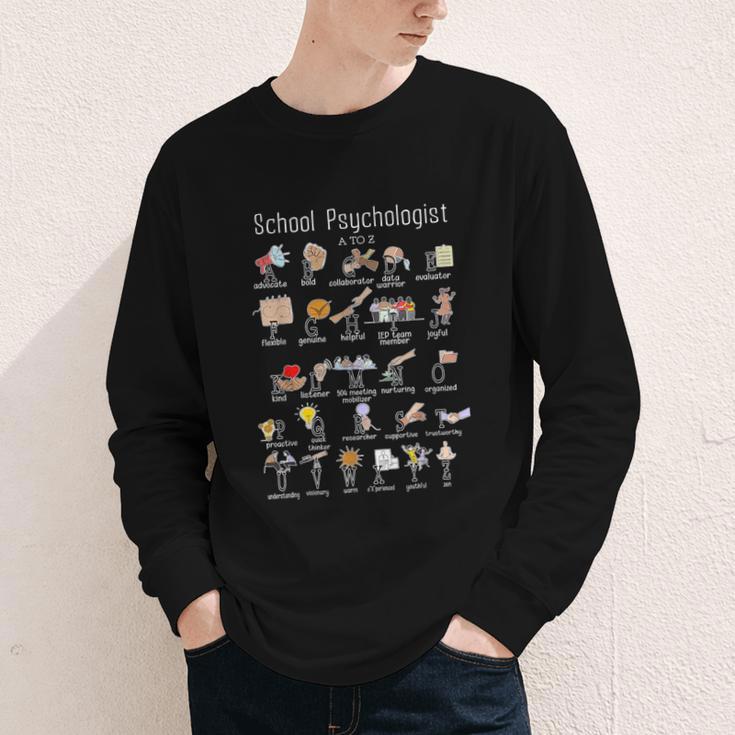 School Psychologist Alphabet ABCs Psychology Back To School Youth Long Sleeve Tee School Psychologist Alphabet ABCs Psychology Back To School Youth Long Sleeve Tee