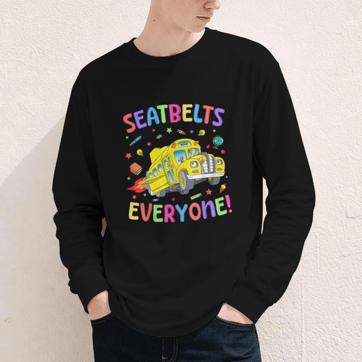 Seatbelt School Bus Driver Everyone Back To School Youth Long Sleeve Tee Seatbelt School Bus Driver Everyone Back To School Youth Long Sleeve Tee