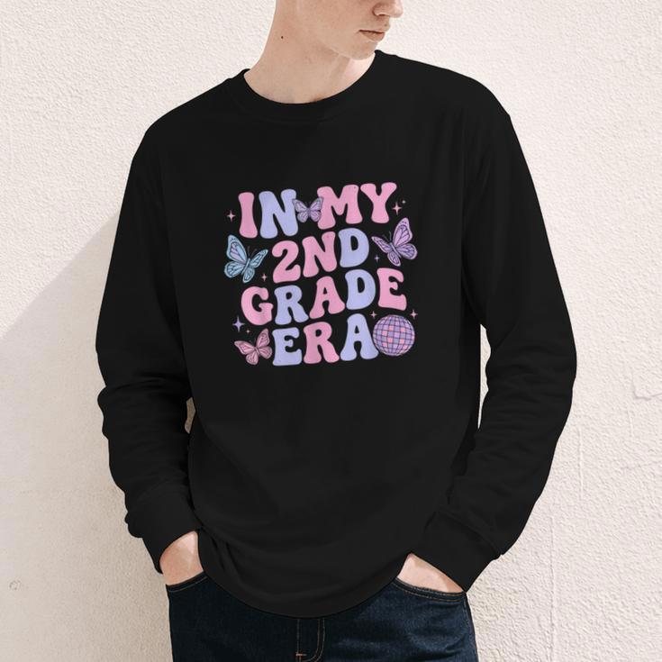 In My Second 2nd Grade Era Groovy Back To School Students Youth Long Sleeve Tee
