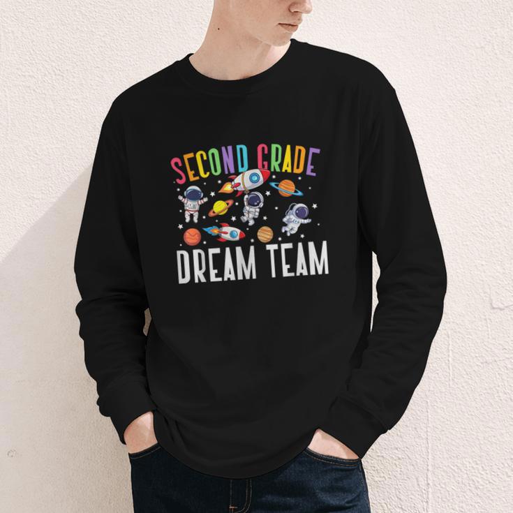 Second Grade Dream Team Astronaut 2nd Grade Back To School Youth Long Sleeve Tee Second Grade Dream Team Astronaut 2nd Grade Back To School Youth Long Sleeve Tee