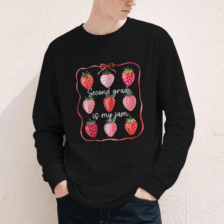 Second Grade Is My Jam Strawberry 2nd Grade Back To School Youth Long Sleeve Tee Second Grade Is My Jam Strawberry 2nd Grade Back To School Youth Long Sleeve Tee
