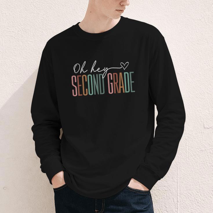 Second Grade Oh Hey Retro Back To School 2nd Grade Youth Long Sleeve Tee Second Grade Oh Hey Retro Back To School 2nd Grade Youth Long Sleeve Tee