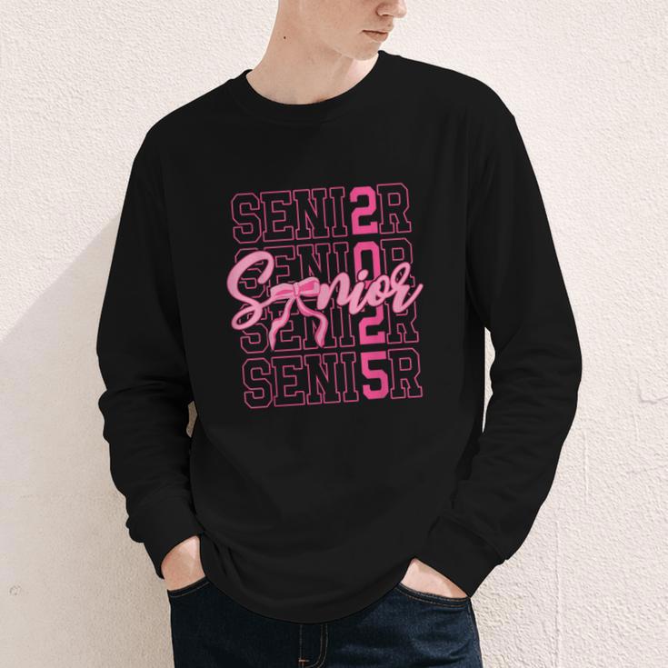 Senior 2025 Coquette Pink Bow Class Of 2025 Back To School Youth Long Sleeve Tee Senior 2025 Coquette Pink Bow Class Of 2025 Back To School Youth Long Sleeve Tee