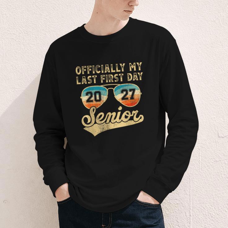 Senior Class Of 2027 Back To School Last First Day Of School Youth Long Sleeve Tee Senior Class Of 2027 Back To School Last First Day Of School Youth Long Sleeve Tee