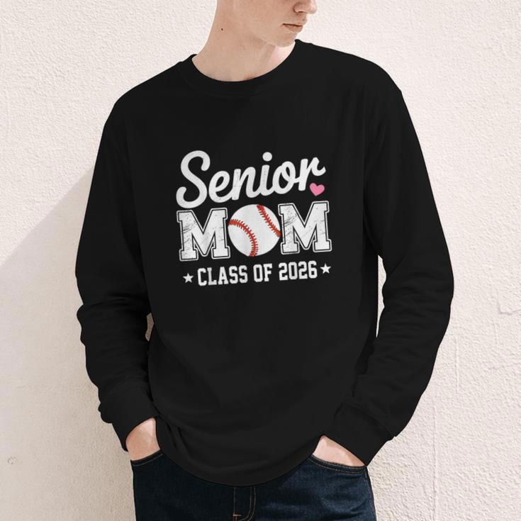 Senior Mom Class Of 2026 Baseball Retro Mom Graduation 2026 Youth Long Sleeve Tee