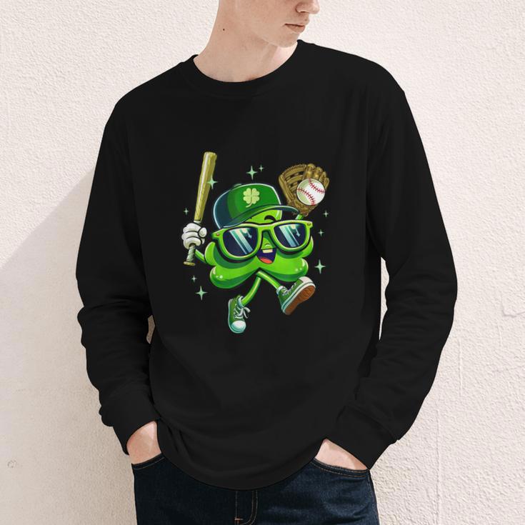 Shamrock Lucky Clover Baseball Patricks Day Family Matching Youth Long Sleeve Tee Shamrock Lucky Clover Baseball Patricks Day Family Matching Youth Long Sleeve Tee