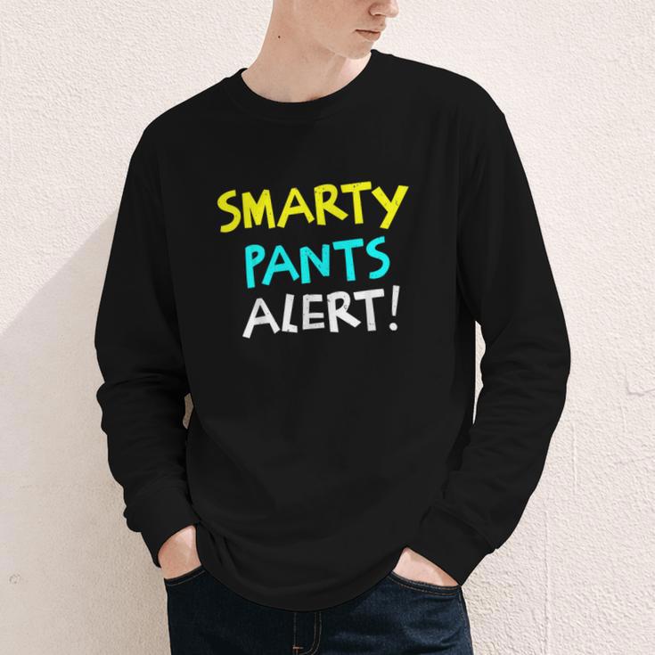 Smarty Pants Alert Nerd & Kids Back To School Youth Long Sleeve Tee Smarty Pants Alert Nerd & Kids Back To School Youth Long Sleeve Tee