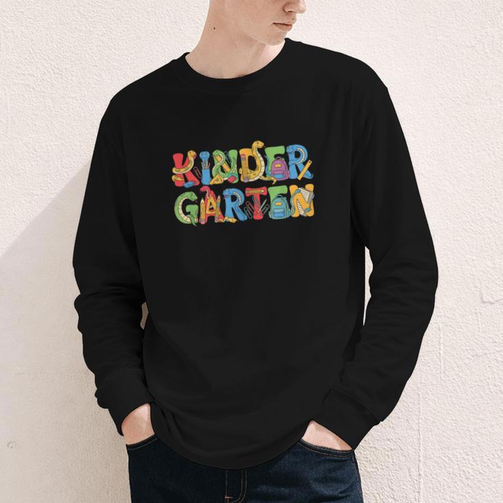 Snake Kindergarten Back To School Kids Boys Girls Youth Long Sleeve Tee Snake Kindergarten Back To School Kids Boys Girls Youth Long Sleeve Tee