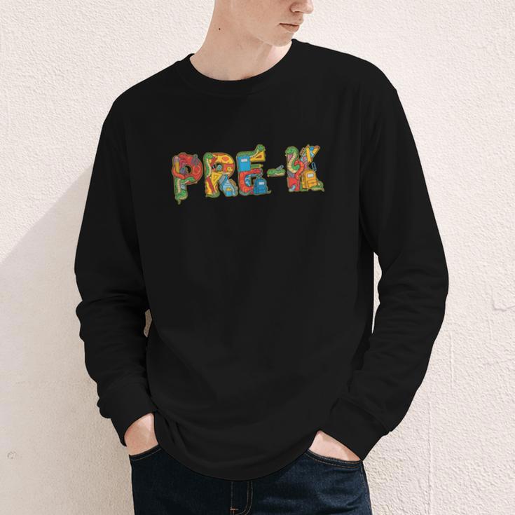 Snake Pre K Back To School Kids Boys Girls Youth Long Sleeve Tee Snake Pre K Back To School Kids Boys Girls Youth Long Sleeve Tee