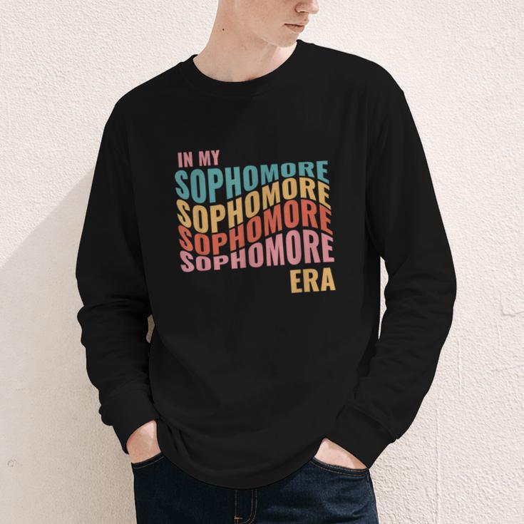 In My Sophomore Era High School 10th Grade Back To School Youth Long Sleeve Tee In My Sophomore Era High School 10th Grade Back To School Youth Long Sleeve Tee