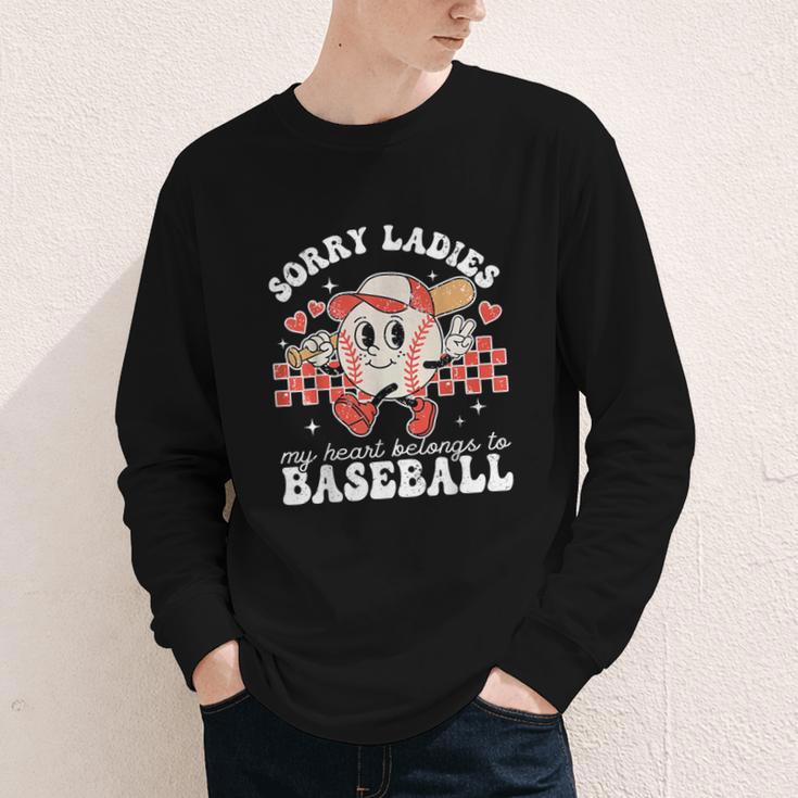 Sorry Ladies My Heart Belongs To Baseball Boy Kids Youth Long Sleeve Tee Sorry Ladies My Heart Belongs To Baseball Boy Kids Youth Long Sleeve Tee