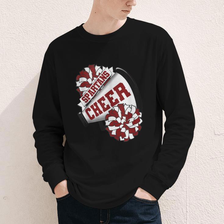 Spartans Cheer Back To School Cheerleading Spirit M Youth Long Sleeve Tee