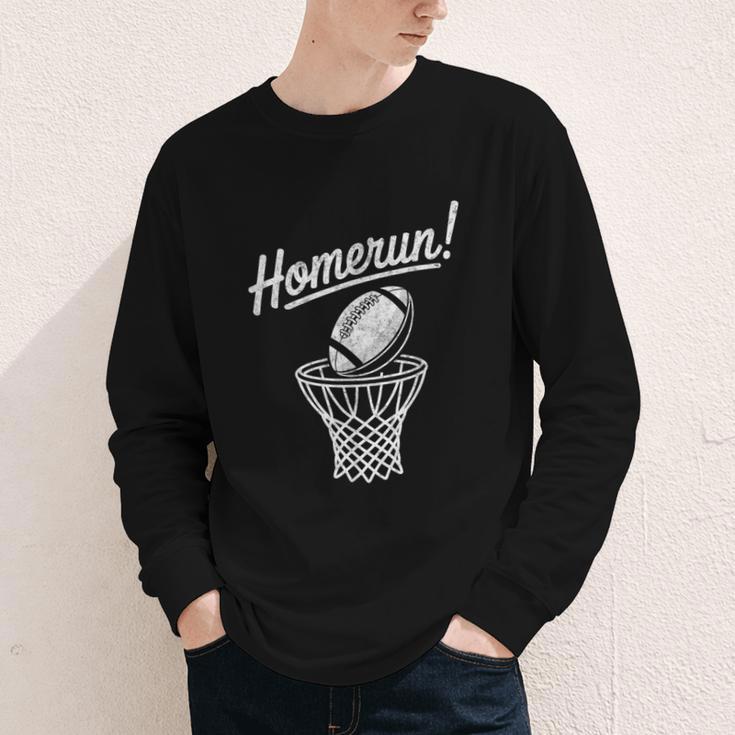 Sports Homerun Football Basketball Baseball Joke Tee Youth Long Sleeve Tee