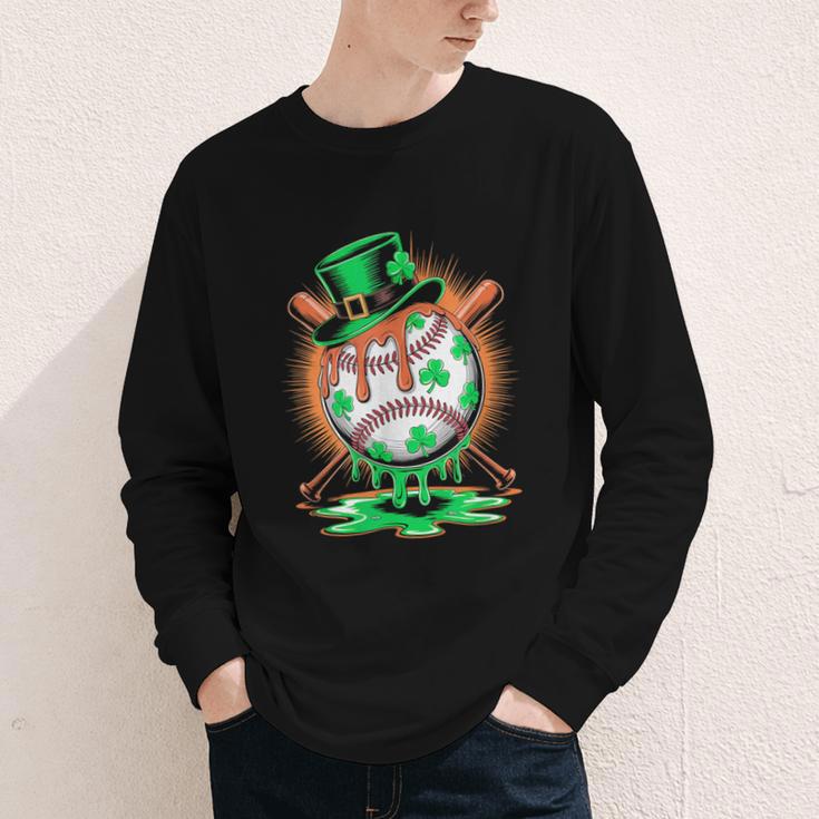 St Patrick Day Baseball Drip Ice Cream Kids Boys Men Youth Long Sleeve Tee St Patrick Day Baseball Drip Ice Cream Kids Boys Men Youth Long Sleeve Tee