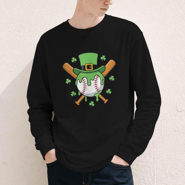St Patricks Day Baseball Drip Ice Cream Baseball Home Plate Youth Long Sleeve Tee St Patricks Day Baseball Drip Ice Cream Baseball Home Plate Youth Long Sleeve Tee