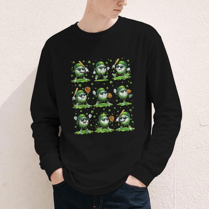 St Patricks Day Baseball Ice Cream Boys Baseball Player Youth Long Sleeve Tee St Patricks Day Baseball Ice Cream Boys Baseball Player Youth Long Sleeve Tee