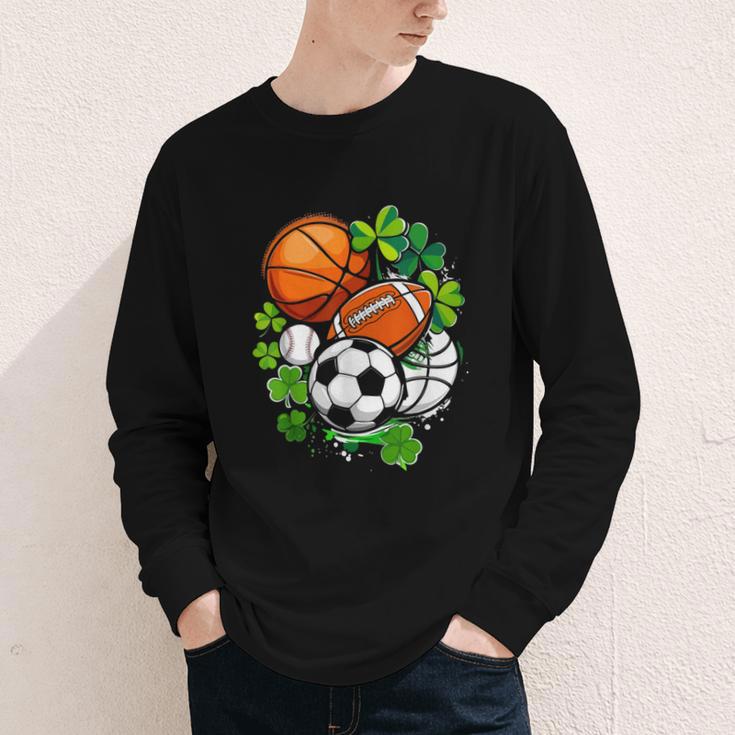St Patricks Day Shamrock Basketball Baseball Football Soccer Youth Long Sleeve Tee St Patricks Day Shamrock Basketball Baseball Football Soccer Youth Long Sleeve Tee