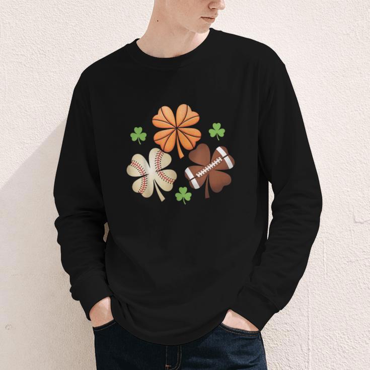 St Patricks Day Shamrock Basketball Baseball Irish Boys Men Youth Long Sleeve Tee St Patricks Day Shamrock Basketball Baseball Irish Boys Men Youth Long Sleeve Tee