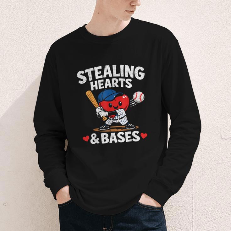 Stealing Hearts & Bases Valentine’s Day Baseball Love Youth Long Sleeve Tee Stealing Hearts & Bases Valentine’s Day Baseball Love Youth Long Sleeve Tee