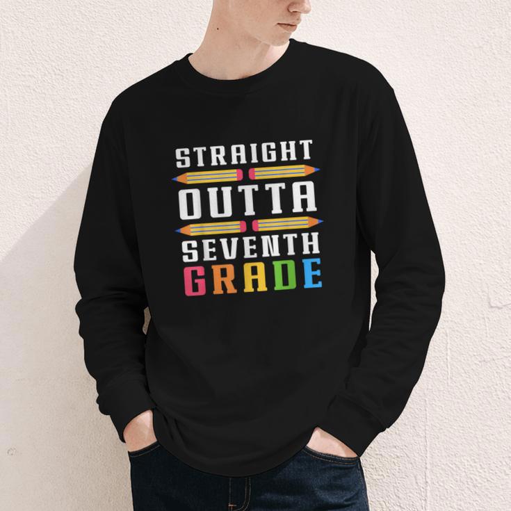 Straight Outta Seventh Grade Graduation Fun Back To School Youth Long Sleeve Tee Straight Outta Seventh Grade Graduation Fun Back To School Youth Long Sleeve Tee