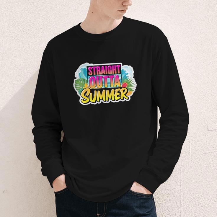 Straight Outta Summer Back To School First Day Fall Autumn Youth Long Sleeve Tee Straight Outta Summer Back To School First Day Fall Autumn Youth Long Sleeve Tee