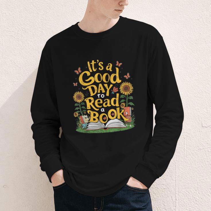 Student It's A Good Day To Read a Book Back To School Youth Long Sleeve Tee Student It's A Good Day To Read a Book Back To School Youth Long Sleeve Tee