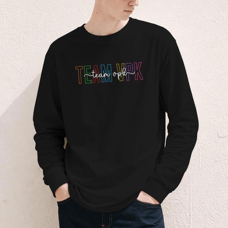 Team VPK Squad First Day Of VPK Back To School VPK Youth Long Sleeve Tee Team VPK Squad First Day Of VPK Back To School VPK Youth Long Sleeve Tee