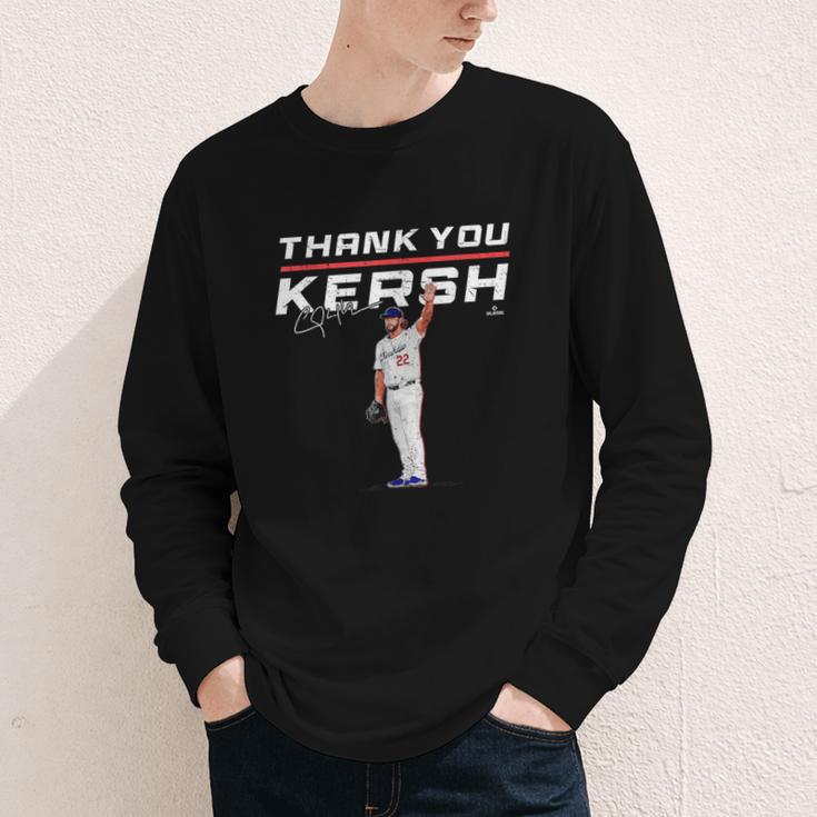Thank You Kersh Clayton Kershaw Los Angeles Baseball MLBPA Youth Long Sleeve Tee