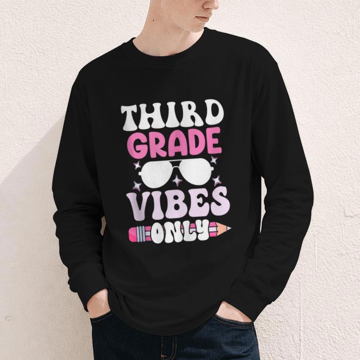 Third Grade 3rd Vibes Only Back To School Student Girl Youth Long Sleeve Tee Third Grade 3rd Vibes Only Back To School Student Girl Youth Long Sleeve Tee