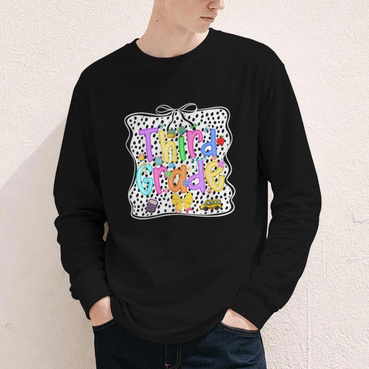 Third Grade Dalmatian Dots 3rd Grade Back To School Girls Youth Long Sleeve Tee Third Grade Dalmatian Dots 3rd Grade Back To School Girls Youth Long Sleeve Tee